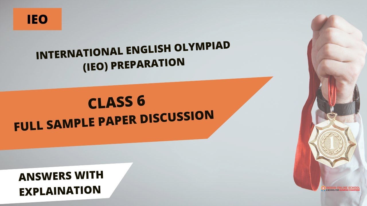 Grade 6 International English Olympiad (IEO) Sample Paper | Test Your English Skills