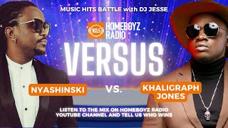 NYASHINSKI VS KHALIGRAPH JONES  MUSIC HITS BATTLE WITH DJ JESSE