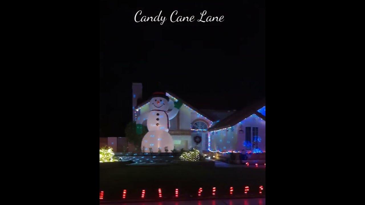 Candy Cane Lane in Cathedral City CA YouTube