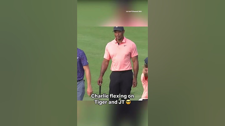 This Charlie Woods moment is unmatched 😂