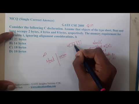 GATE CSE 2000 Q 17 || C PROGRAMMING  ||Data Structure || GATE Insights Version: CSE