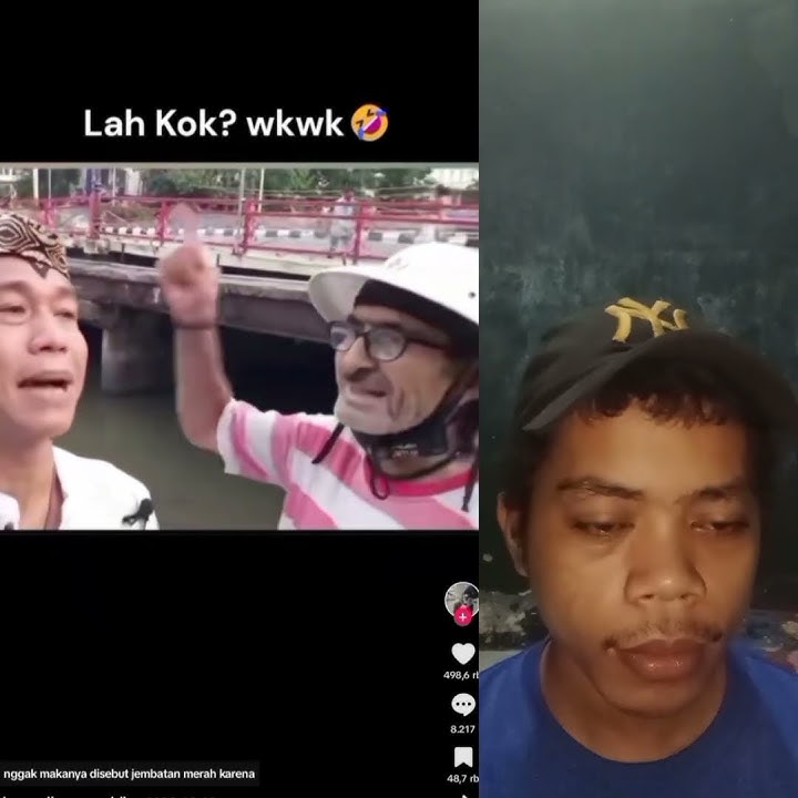 Jembatan merah ya gais hati hati🤣🤣 #reactiontiktok #jembatanmerah