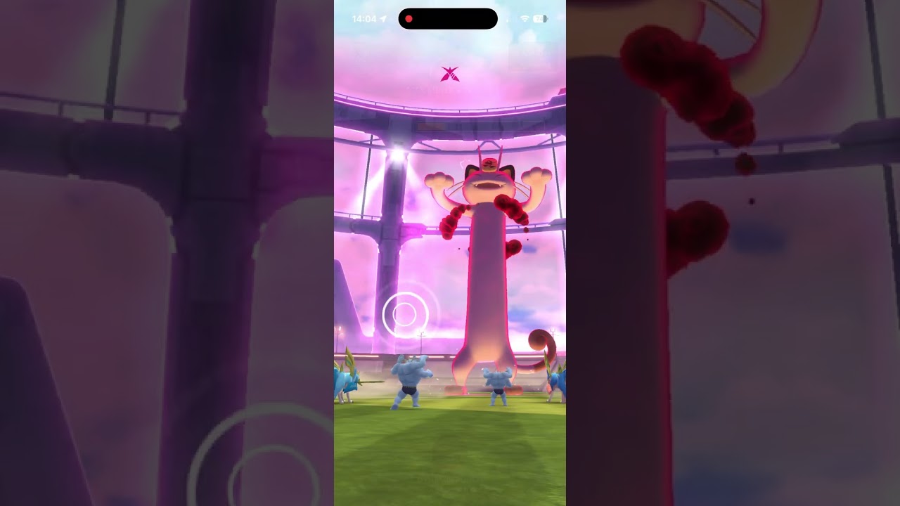 GMax Meowth raid day… first one is shiny ✨ 