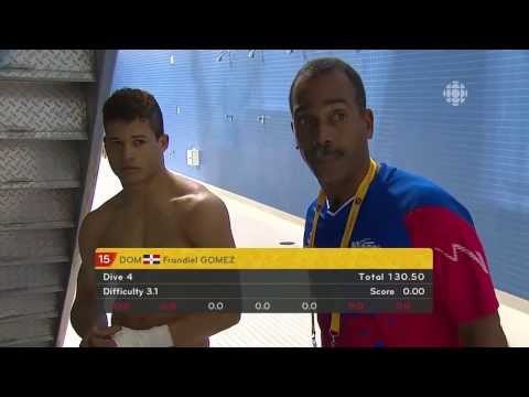 TORONTO 2015 Pan Am Games - Men's 10m Platform Diving - Missed Dive Zero Scores - Frandiel Gomez HD