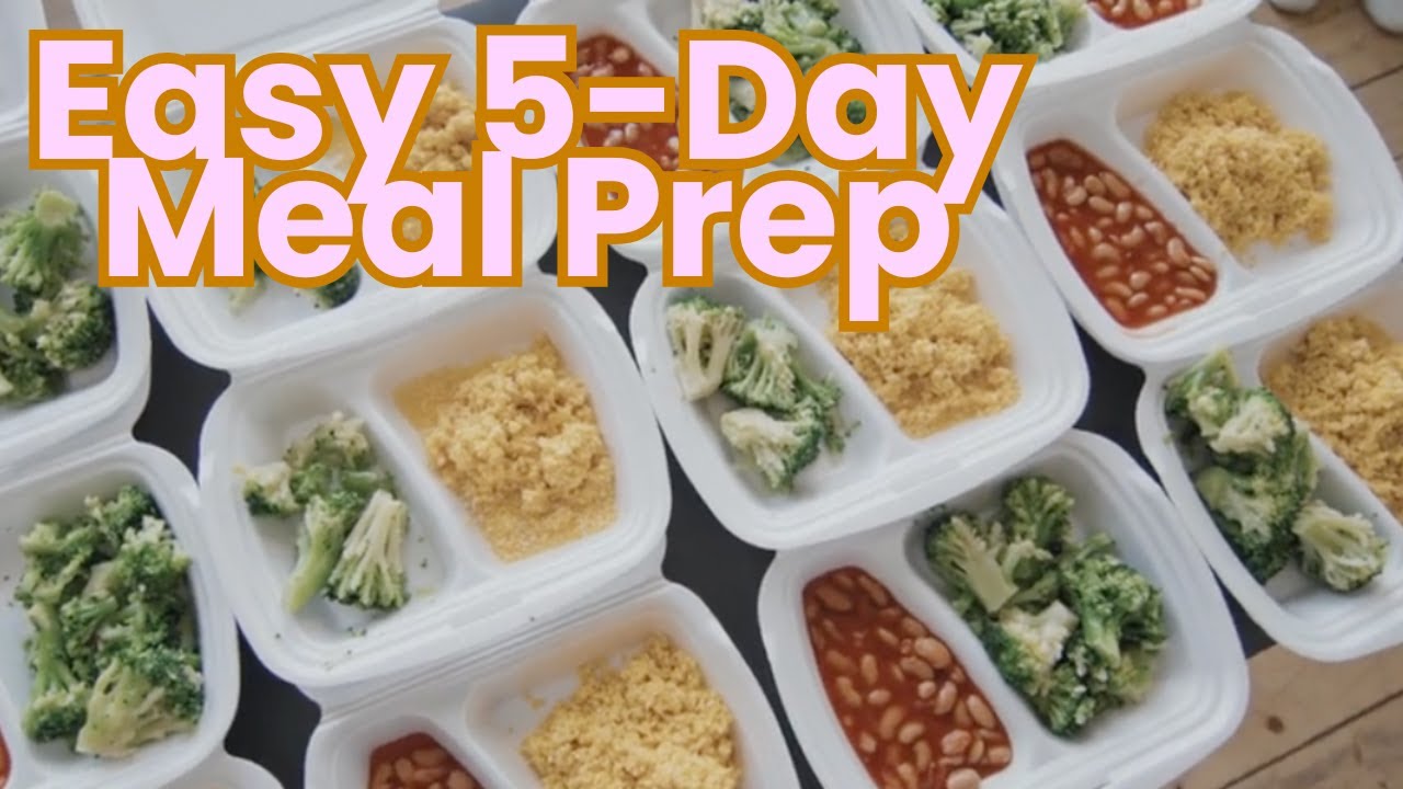 EASY 5-Day Meal Prep | Healthy Chicken, Sweet Potato & Veggies ...