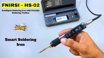 FNIRSI HS-02 Intelligent Soldering Iron with Portable Soldering Toolbox | FNIRSI HS-02 | FNIRSI