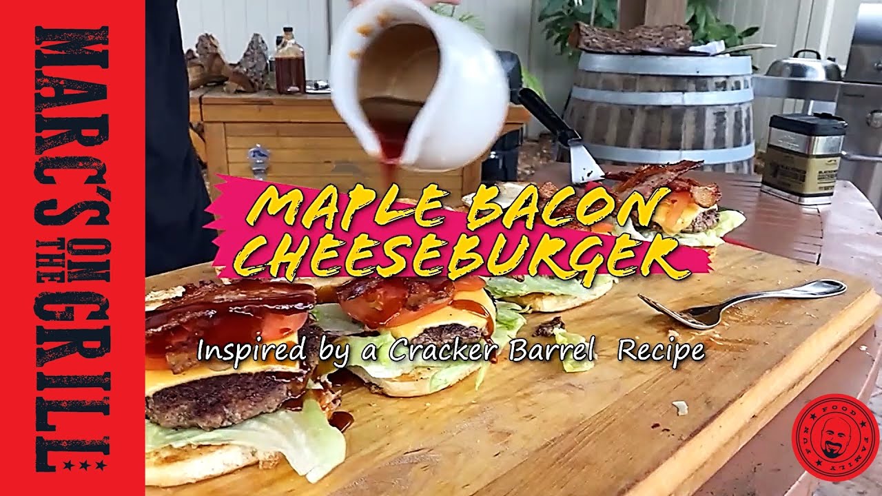 Candied Bacon Maple Cheddar Burger