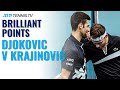Brilliant Points in Djokovic vs Krajinovic Battle | Vienna 2020 Highlights