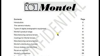 Famous CIMA Management Case Study Pre-seen Analysis - August 2018 (Montel) Net Worth