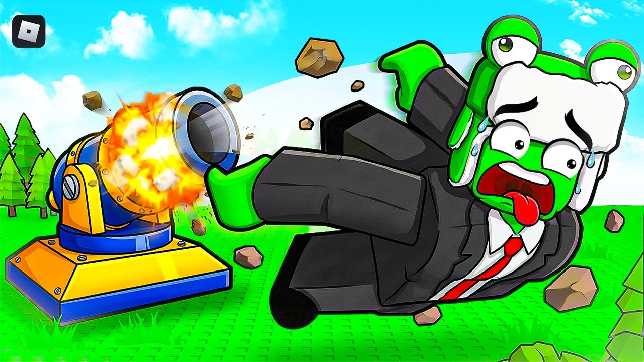 روبلوكس: طورت المدفع للماكس.. رميت نفسي للفضاء الخارجي بالغلط! 😅🚀