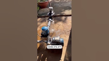 Trọn bộ tưới tự động dùng máy bơm tăng áp 1hp ép béc AX22 hẹn giờ tưới bằng van điện từ 60 bluetooth