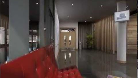 Interior 3D Animation of Modern Office Reception, Ireland