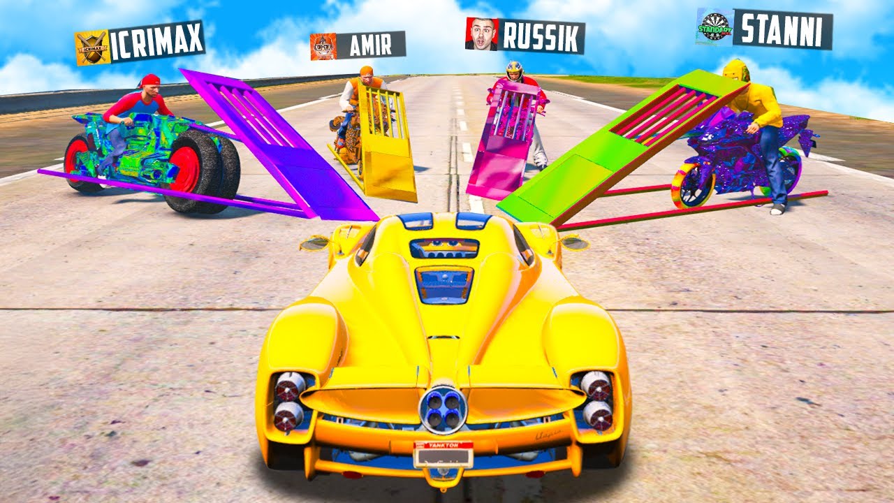 YOUTUBER JAGEN mit OP RAMPEN-MOTORRAD in GTA 5!