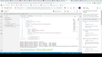 Create an instance from Terraform in GCP using cloud shell