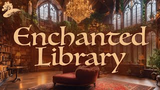 Enchanted Library | Fantasy Reading Ambience & Visualizer | 4K & ASMR