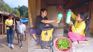 Adhiraj comes to take a horse || Mr nati brought cow butter & green peas for pregnant wife