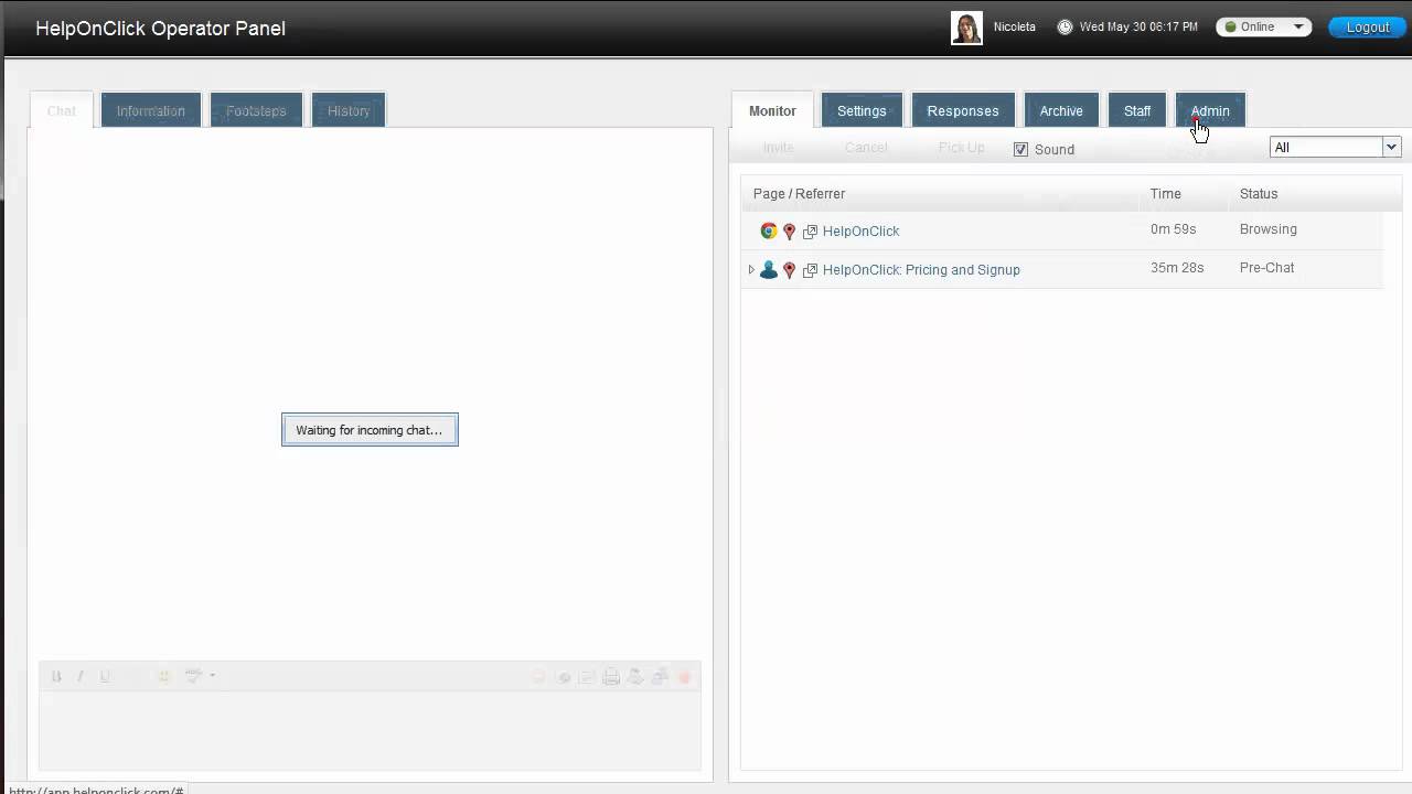How to add a department choice before the chat - HelpOnClick live chat software