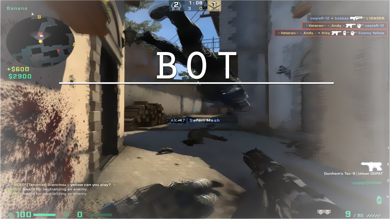 csgo faceit lvl 1 (bot) - YouTube