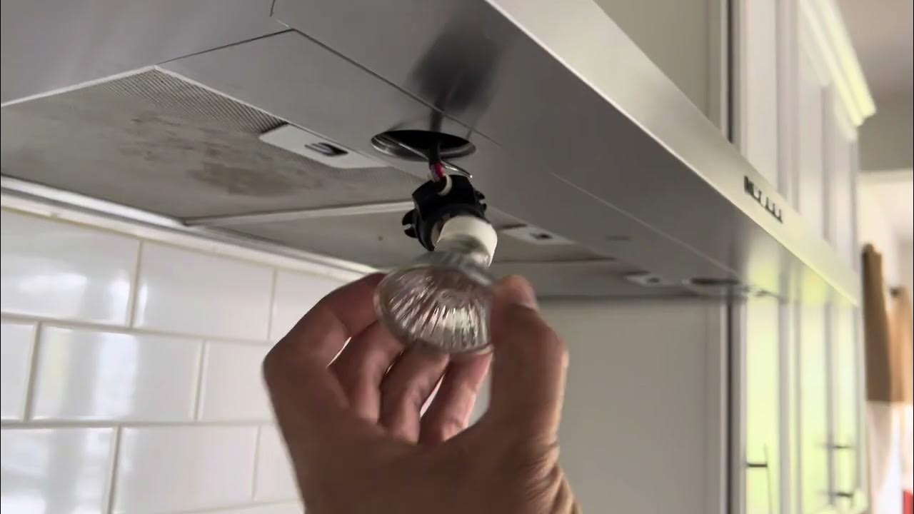 GE cooktop hood bulb replacement 