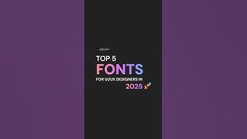 Best Fonts for AMAZING UI/UX Designs in 2025 🚀