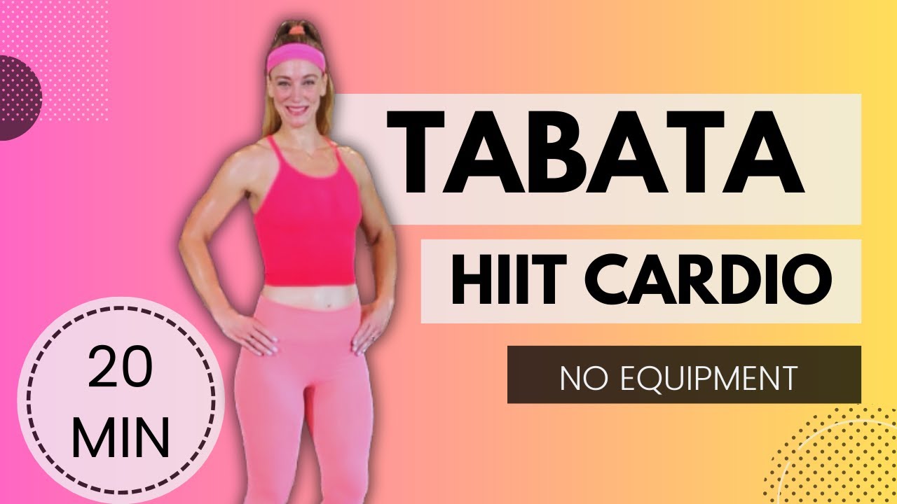 20 MIN NO REPEAT HIIT CARDIO TABATA // All Standing, No Equipment - YouTube