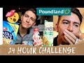 POUNDLAND FOOD 24 HOUR CHALLENGE * I GOT TOLD OFF IN STORE