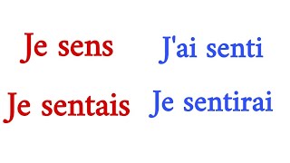 تعلم اللغة الفرنسية بطريقة مبسطة وسهلة: La conjugaison du verbe sentir au présent, au futur......