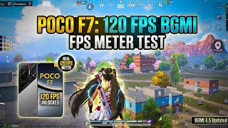 POCO F7 120FPS WITH FPS METER TEST BGMI 4.5 UPDATE screenshot 5