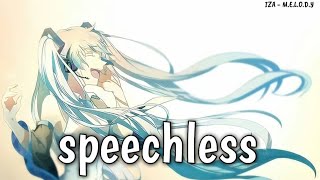 Nightcore- Speechless | Lyrics(Naomi Scott)