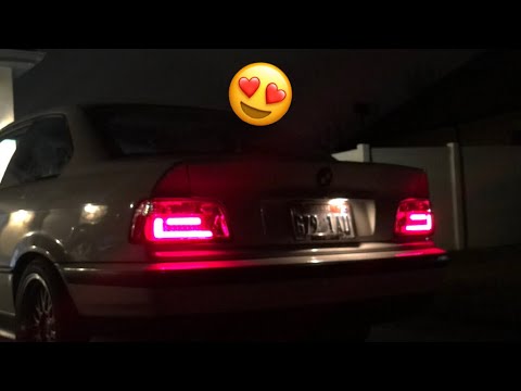 E36 led tail light install - YouTube