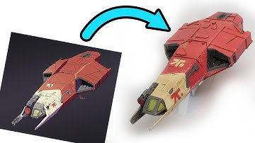 Scratchbuilding a Spaceship from Art by Peter Wartman