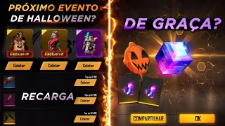 GARENA VAI DAR CUBO MÁGICO GRAÇA? EVENTO DE HALLOWEEN, MOCHILA ANJO CAÍDO E SALA NA LOJA - FREE FIRE
