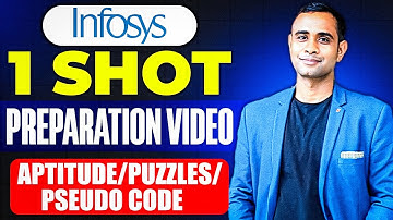 Infosys 1SHOT Aptitude, Reasoning, Puzzles & Pseudo Code | Batch 2026/2025/2024
