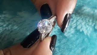 Sterling #silver 925 most beautiful latest solitaire diamond ring | #jewelry Collection 2020 screenshot 1