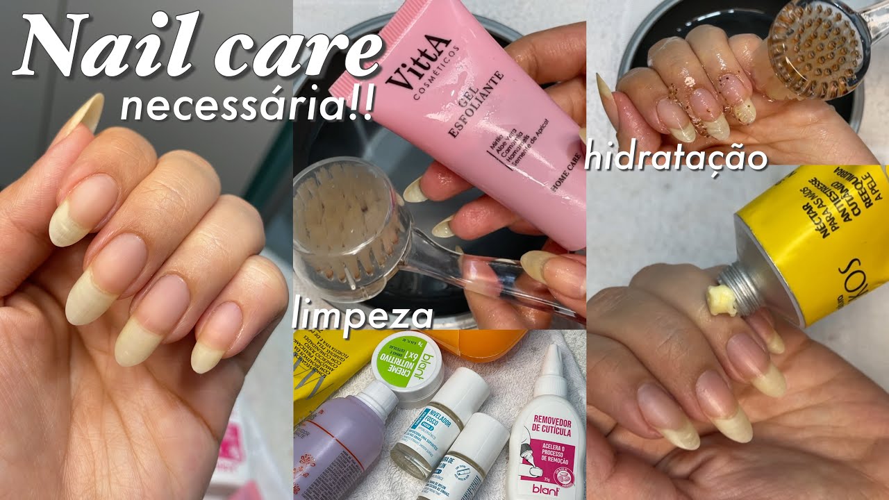 CUIDANDO DA UNHA PARA EVITAR DE QUEBRAR | Nail care necessária!🫧💅🏻