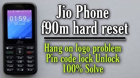 jio f90m Hard Reset || F90m hang on logo problem Solution.