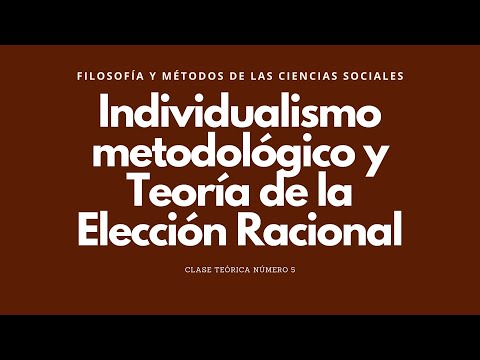 Teórico Teoría de la Elección Racional