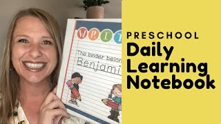 Preschool Daily Learning Notebook
