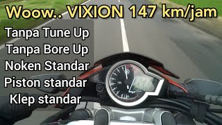 Vixion 147 km/jam, top speed kencang Tanpa bore up