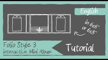 Folio Style 3 TUTORIAL - Interactive Mini album/Folio in size 6x8" or 6x6" (Trifold folio)