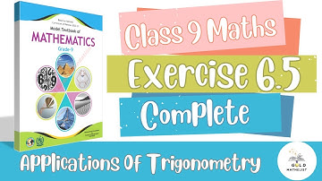 Class 9 Maths Chapter 6 Exercise 6.5 NBF | 9th Ex 6.5 nbf | Ex 6.5 class 9 nbf | Trigonometry