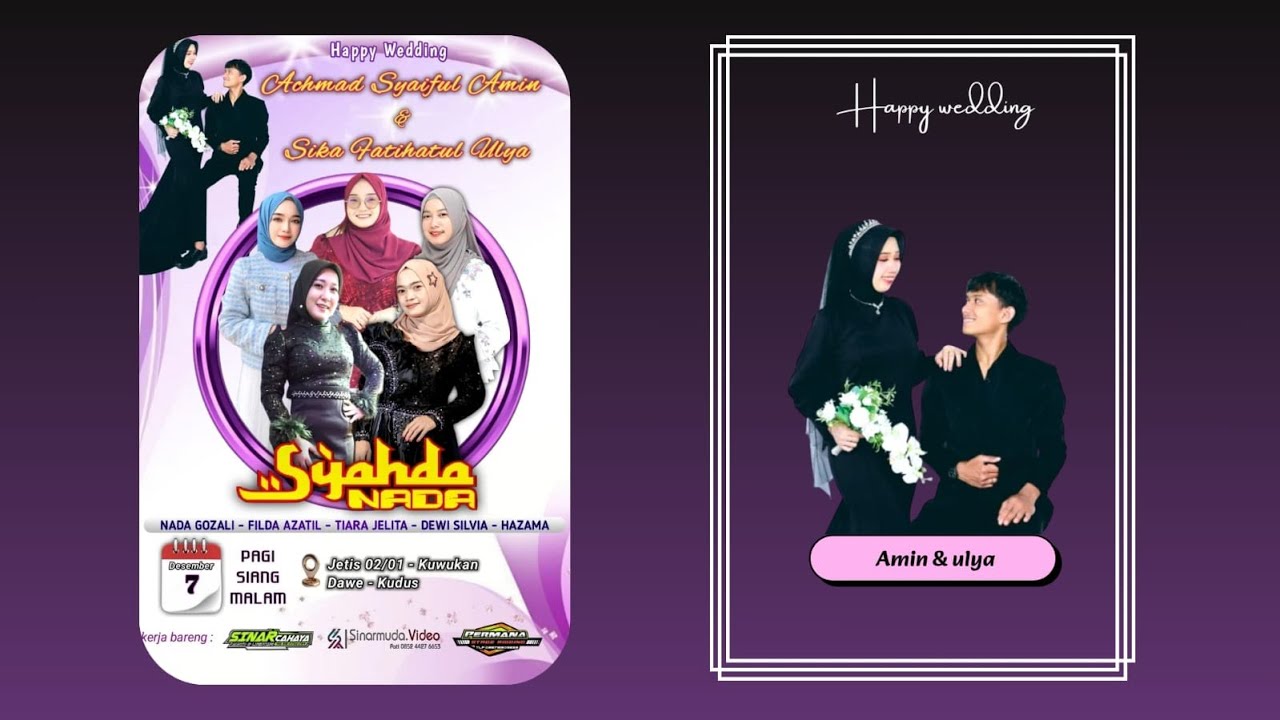 🔴LIVE SYAHDA NADA WALIMATUL URSY AHMAD SYAIFUL AMIN & SIKA FATIHATUL ULYA ( MALAM )