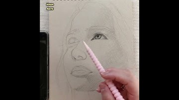How to Draw a Girl Face in 3/4 View | Step by Step Portrait Drawing Tutorial