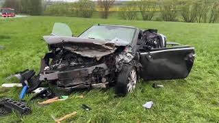 Frontalzusammenstoß auf der Bundesstraße 253