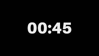 45 Seconds [00:45] Countdown Timer – Simple & Silent