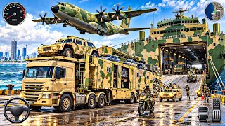 Military Vehicle Transport Mission! Giant Cargo Plane & Army Ship Operation | Android Gameplay screenshot 5