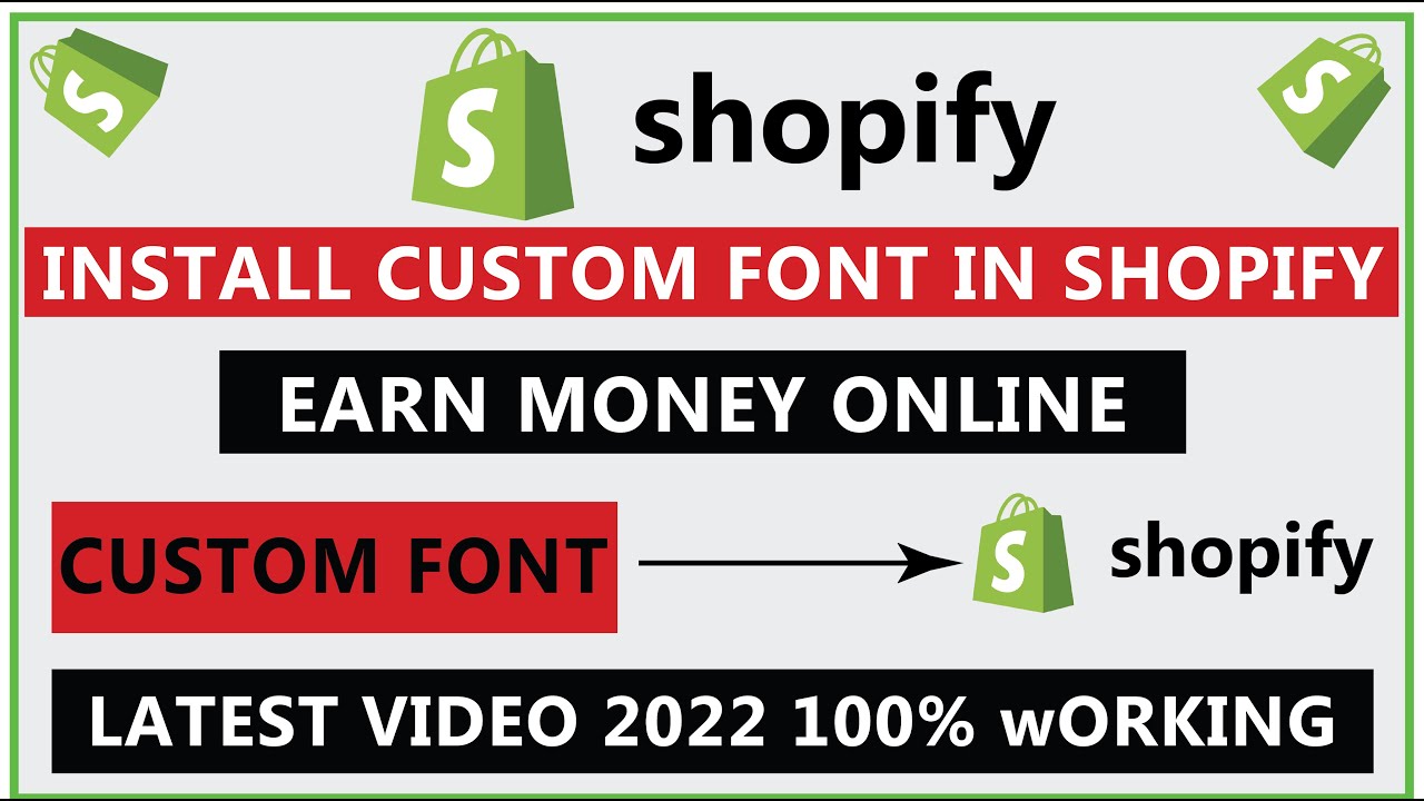 How To Add CUSTOM FONTS to Shopify | Upload Custom font To Shopify | Install Custom Font To Shopify