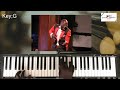 Piano tutorial for"Moma Mensu Meho" by Amakye Dede in the key of G and F