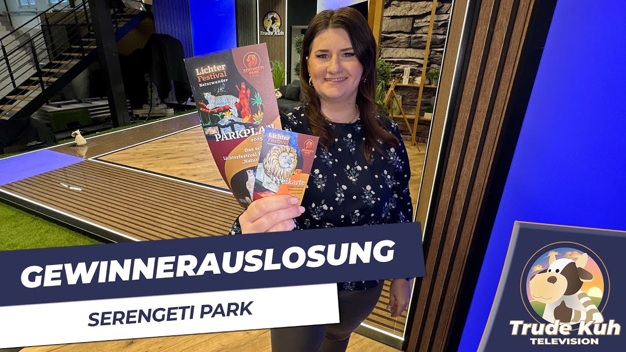 Gewinnspielauslosung bei Trude Kuh: Freikarte für den Serengeti Park