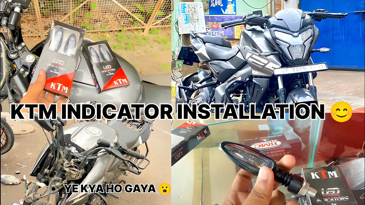 NEW MODIFICATION ON MY NS 125 ♥️ KTM INDICATOR MODIFICATION 😊.        